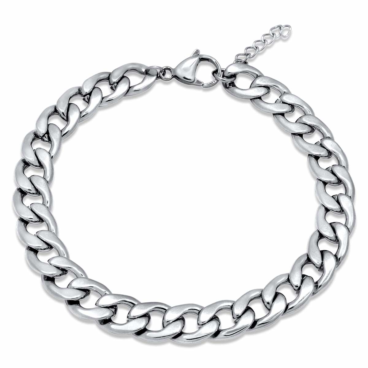 Gurmet Silver Bracelet 9MM Βραχιόλι από ανοξείδωτο ατσάλι 316L